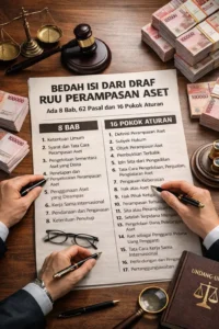 Read more about the article Bedah Isi Dari Draf RUU Perampasan Aset: Ada 8 Bab, 62 Pasal dan 16 Pokok Aturan