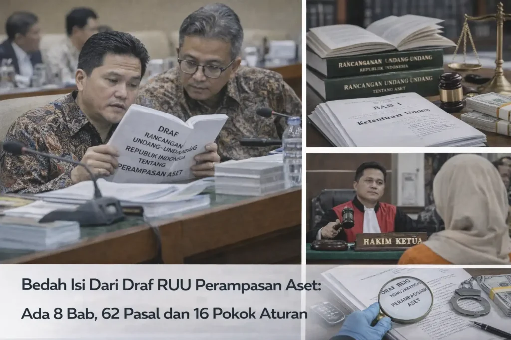Bedah Isi Dari Draf RUU Perampasan Aset Ada 8 Bab, 62 Pasal dan 16 Pokok Aturan
