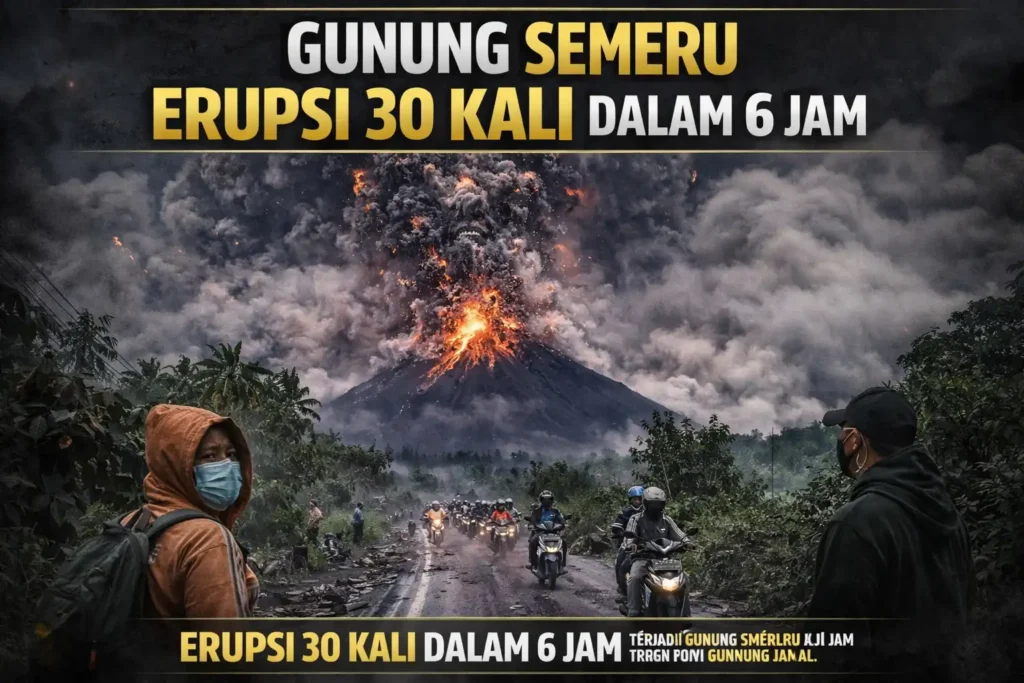 Gunung Semeru Erupsi
