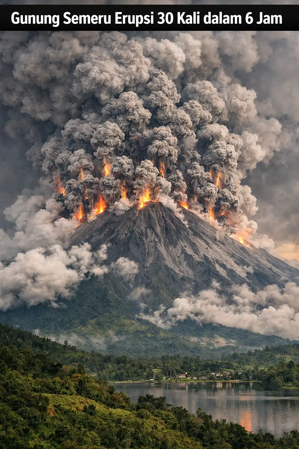 Read more about the article Gunung Semeru Erupsi 30 Kali dalam 6 Jam Vulkanik