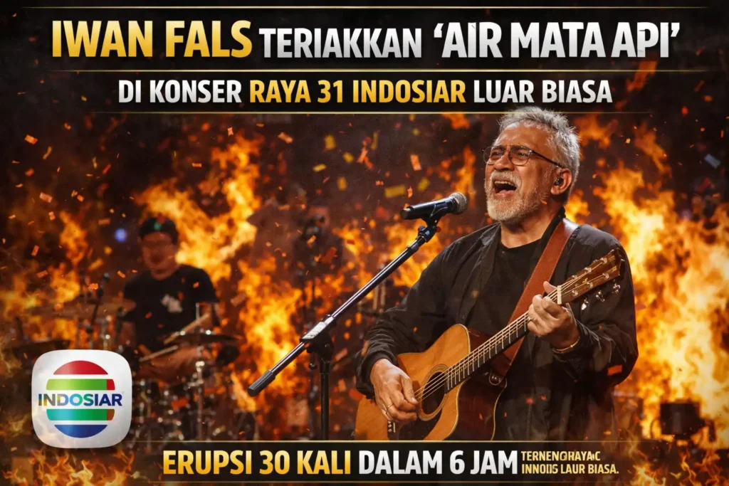 Iwan Fals Meneriakkan “Air Mata Api” Berada di Konser Raya 31 Indosiar