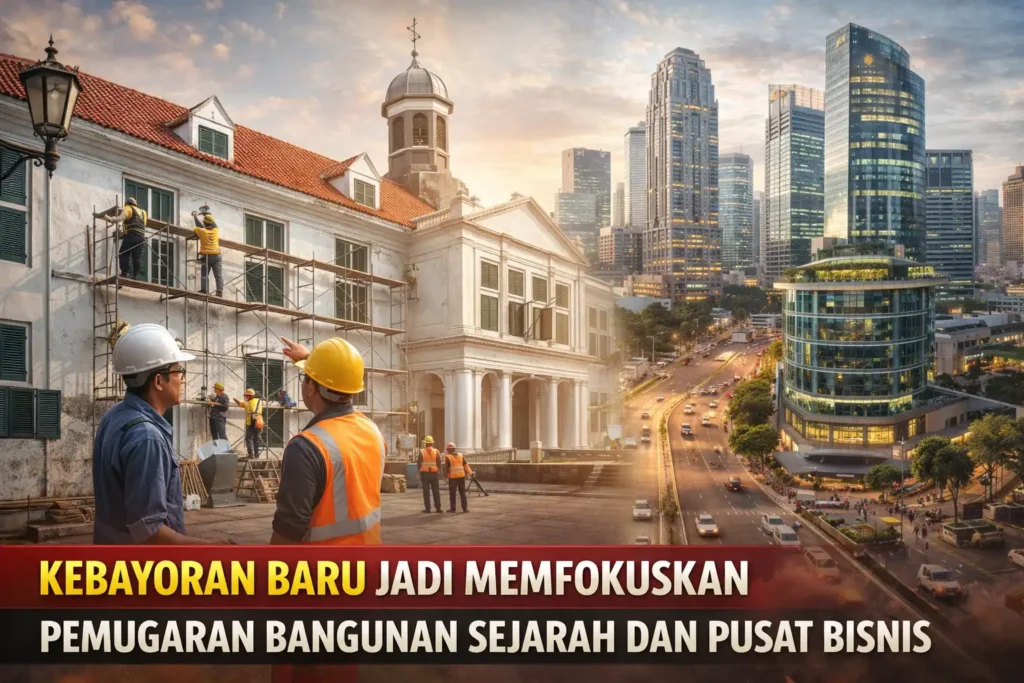 Kebayoran Baru Jadi Memfokuskan Pemugaran Bangunan Sejarah dan Pusat Bisnis