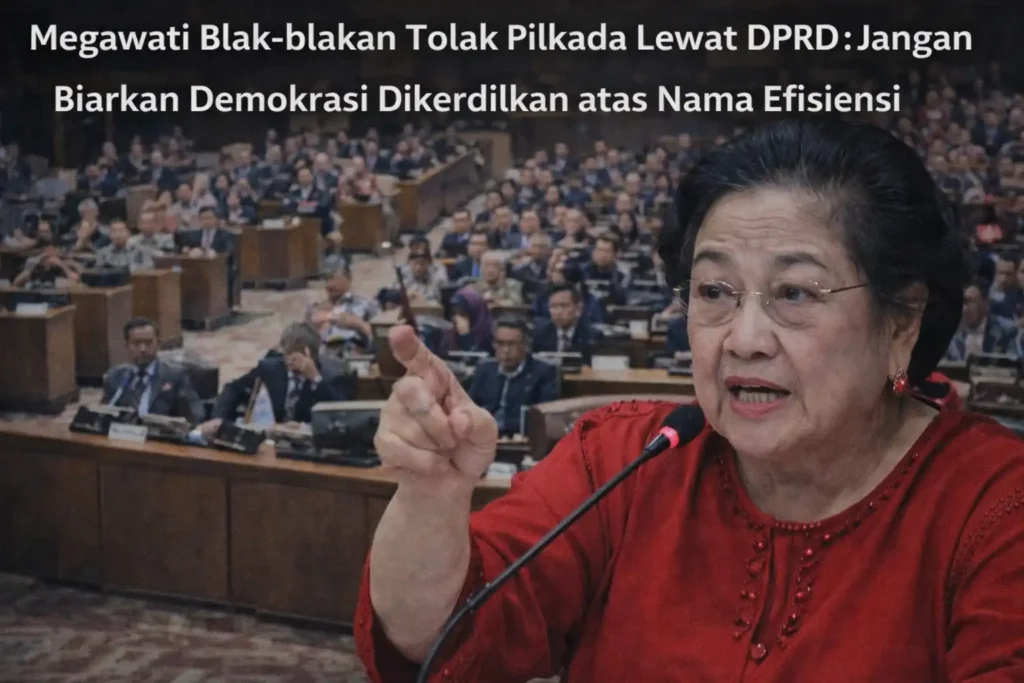 Megawati Blak-blakan Tolak Pilkada Lewat DPRD Jangan Biarkan Demokrasi Dikerdilkan atas Nama Efisiensi