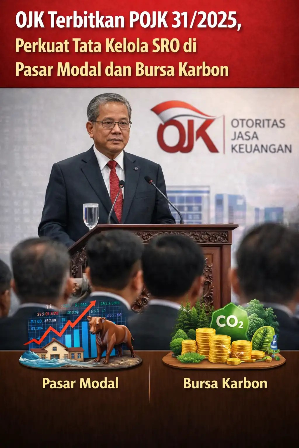 Read more about the article OJK Terbitkan POJK 31/2025, Perkuat Tata Kelola SRO di Pasar Modal dan Bursa Karbon