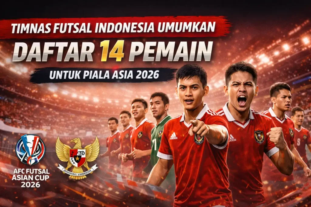 Timnas Futsal Indonesia Umumkan Daftar 14 Pemain